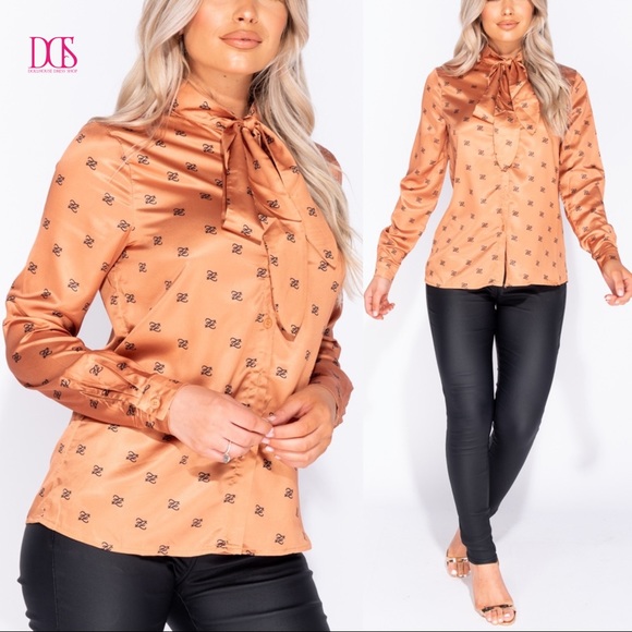 ๐ ๐ Boss Babe - Pussycat Bow Long Sleeve Blouse - Picture 5 of 7